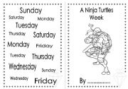 English Worksheet: A Ninja Turtles Week