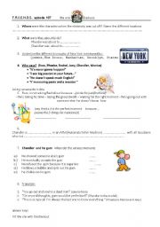 English Worksheet: Friends series- the one with the blackout 107
