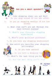English Worksheet: Are you a smart spender?