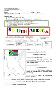 English Worksheet: South Africa 