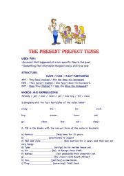 THE PRESENT PERFECT TENSE