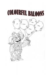 English Worksheet: colourful baloons