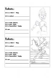 English Worksheet: Robots