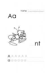 English Worksheet: Animal alphabet A to M