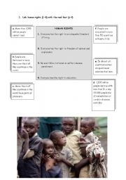 English Worksheet: Human rights 2