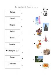 English worksheet: Whats the capital of Japan?