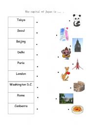 English Worksheet: Whats the capital of Japan?