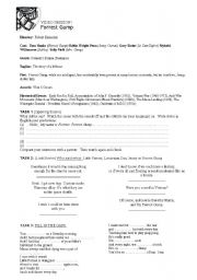 Forrest Gump Worksheet