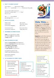 English Worksheet: Shakira WAKA WAKA. FIFA WORLD CUP 2010