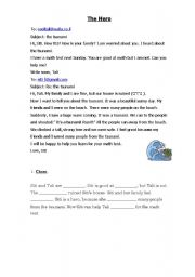 English Worksheet: The Hero