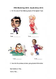English Worksheet: FIFA WORLD CUP 2010- SOUTH AFRICA 2010