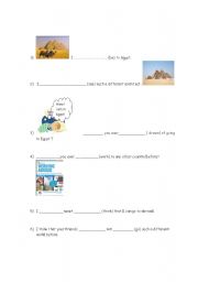 English worksheet: present perfect