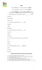 English worksheet: wish regret