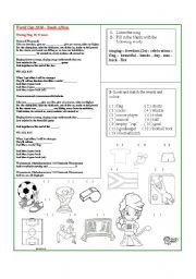 English Worksheet: song: World Cup 2010 - Waving Flag - vocabulary about team