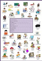 English Worksheet: What are you interested in?