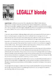 Legally Blonde Comprehension [advanced]