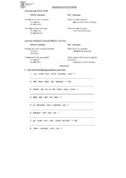 English worksheet: Questions in Past Tense