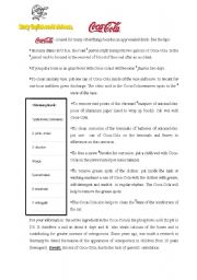 English Worksheet: Coca-Cola