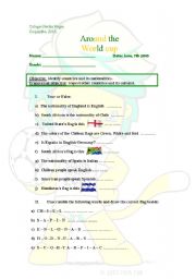 English worksheet: araund the world cup