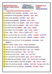 English Worksheet: click on1  revision grammar, vocabulary...........................unit3