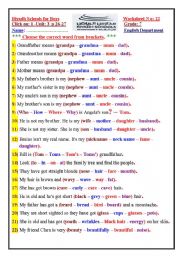 English Worksheet: click on1  revision grammar, vocabulary...........................unit3