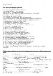 English Worksheet: tenses revision. All the tenses in English