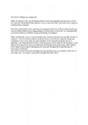 English Worksheet: pursuit of Happy
