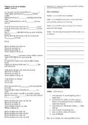 English Worksheet: Metallica Whiskey in the Jar