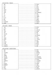 English Worksheet: Synonyms- adjectives