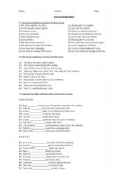 English Worksheet: Test on Passive Voice (Simple Present and Simple Past)