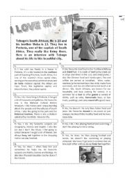 English Worksheet: Reading on World Cup 2010 - Level 1/2