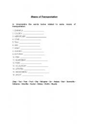 English worksheet: SCRAMBLE