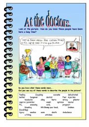 English Worksheet: At the doctors!