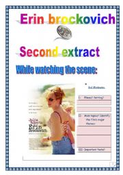 English Worksheet: ERIN BROCKOVICH SERIES (5 pages, 12 tasks, comprehensive PROJECT & KEY) - 2nd 15 minutes.