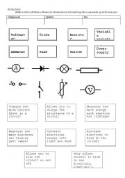 Electrical symbols match up