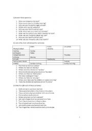 English Worksheet: Past Simple verb TO BE