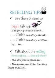 Retelling tips for students