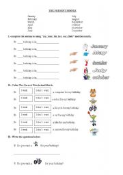 English Worksheet: present simple 