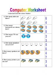 English Worksheet: computer worksheet