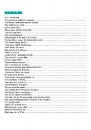 English Worksheet: Question tags exercises.