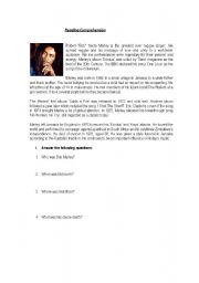 English Worksheet: BOB MARLEY 