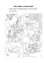 English Worksheet: Sleeping Beauty