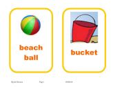 English Worksheet: summer holidays flashcards (editable)