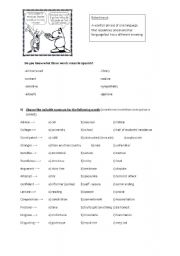 English Worksheet: False friends ENG-SPA