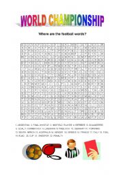 English Worksheet: World Championship