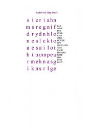 English Worksheet: Parts of the body 