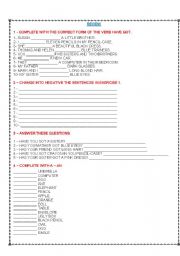 English worksheet: RVIEW FOR KIDS