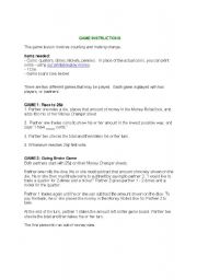 English worksheet: money changers