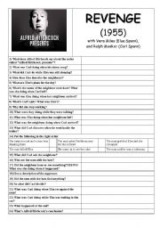 English Worksheet: Alfred Hitchcock presents Revenge