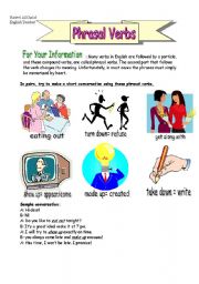 English Worksheet: Phrasal Verbs